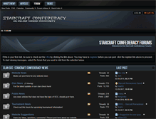 Tablet Screenshot of forums.starcraftconfederacy.org